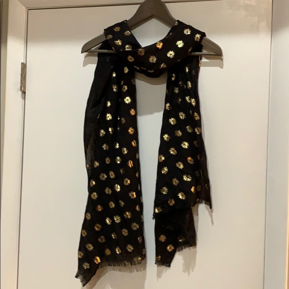 J.crew - gold firework burst scarf / wrap